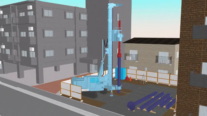 CGイラスト：JP-Pile工法