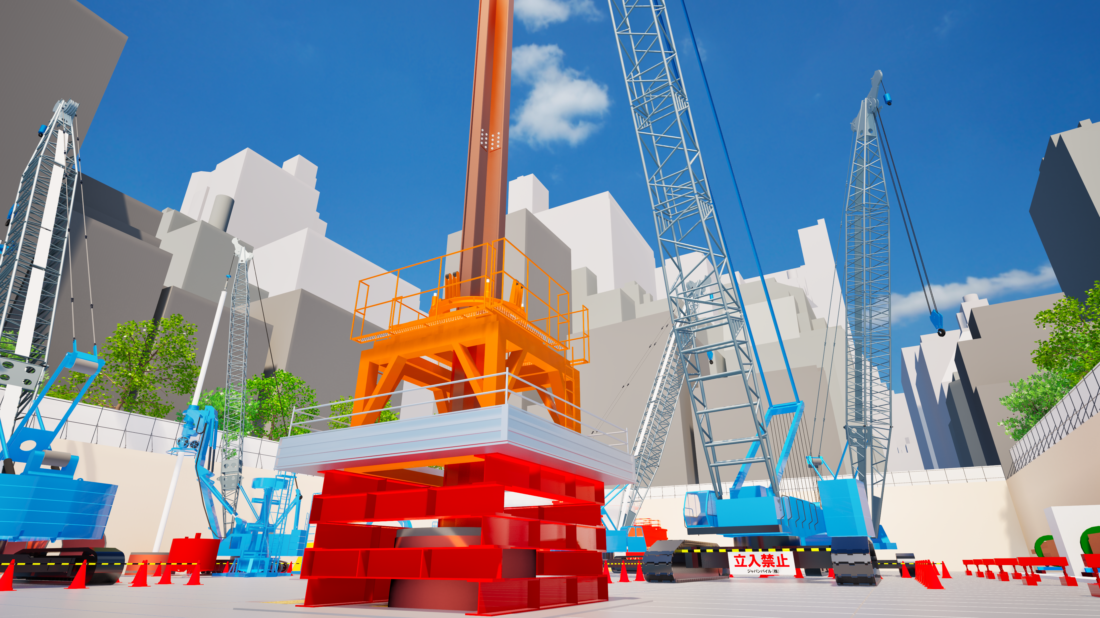 構真柱建込みイメージ